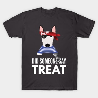 Bull Terrier Halloween Trick or Treat T-Shirt